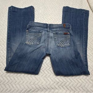 7 For All Mankind Blue Boot Cut Jeans